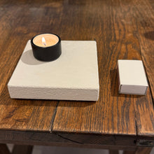 Ladda upp bild till gallerivisning, Set LEVEL M målad med kalkfärg, Smart Form Sweden, Robert Bengtsson, Svensk Design, Svensk hantverk, kork, kalkfärg, karaktär, kulör, kork, VÅGES, ljushållare, ljusstake