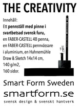 Ladda upp bild till gallerivisning, Robert Bengtsson, Smart Form Sweden, THE CREATIVITY, Skissa, Rita, Skriva, Omfamna kreativiteten, hyllning till kreativiteten, Hahnemühle, FABER-CASTELL, svenskt trä, furu, hyggesfritt virke