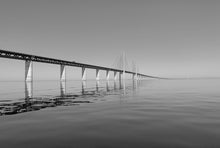 Ladda upp bild till gallerivisning, Bron & Sundet, Öresundbron, Öresund, Fine Art Print, Fotokonst, Øresundsbroen, Øresund, Robert Bengtsson, Art Print, Fotoprint, poster, tavla