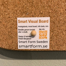 Ladda upp bild till gallerivisning, Smart Visual Board I!, kork, anslagstavla, info tavla, informationstavla, mood board, aktivitesttavla, processtavla, förnybart material, eko, Smart Form Sweden, Robert Bengtsson