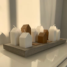 Ladda upp bild till gallerivisning, HUSLJUS®, HUSLJUS, hus, stearinljus, Smart Form Sweden, Robert Bengtsson, System LEVEL, LEVEL D, LEVEL klossar, LEVEL Hus, svensk ek