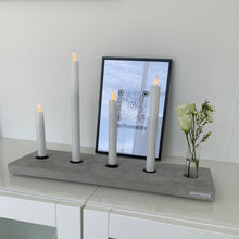 Ladda upp bild till gallerivisning, Set LEVEL F, System LEVEL, Betong, bordsdekoration, Smart Form Sweden, Robert Bengtsson, betong, bordsdekoration, cylindervaser, kronljushållare