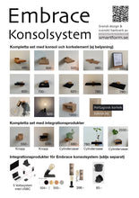 Ladda upp bild till gallerivisning, Embrace konsolsystem, Smart Form Sweden, Robert Bengtsson, konsolhylla, svensk ek, kork
