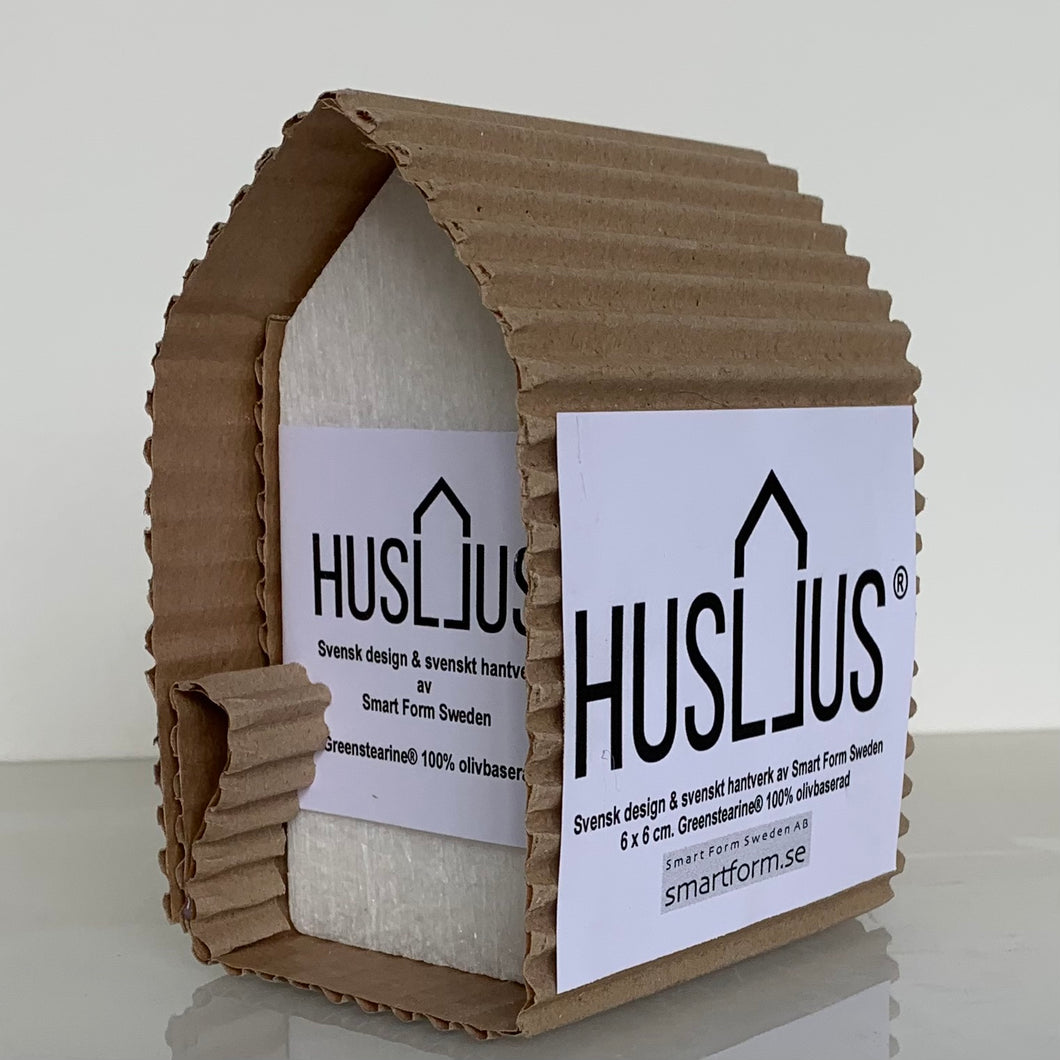 HUSLJUS® 6x6x12 cm av Greenstearine® (100% olivbaserad)